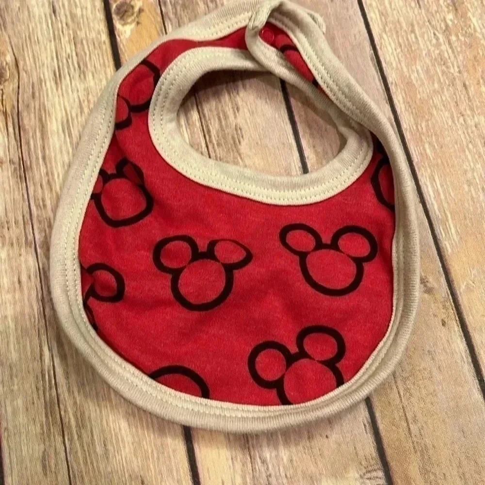 TWIN BUNDLE! Mikey Mouse set with bib | 0-3 Month - Picture 4 of 8